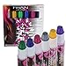 Philonext Temporary Hair Chalk Set, Colorful Hair Chalk Pens, Temporary Non-Toxic Portable Hair Coloring Chalk for Girls, Great Birthday Gifts Present for Girls (6 Pcs)