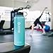 45 Degree Latitude 40 oz Water Bottle - Stay Hydrated Camping, Gym, Office Or Sports No BPA Stainless Steel Bottle - Perfectly Ice Cold Or Hot Beverages Leak Proof Lid - Perfect Gift - Celeste Green
