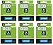 Dymo D1 Standard Tape Cartridge, 1/2in x 23ft, Black on White Tape Cartridge, Pack of 6