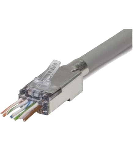 Amazon.com: Platinum Tools Ezex44 Shielded RJ45 External Ground