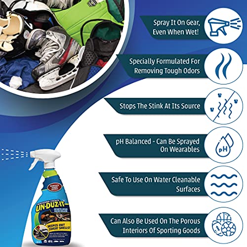 UNDUZIT Sports Gear Odor Killer, Professional Strength Odor