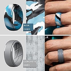 ThunderFit Silicone Ring Men, Breathable with Air