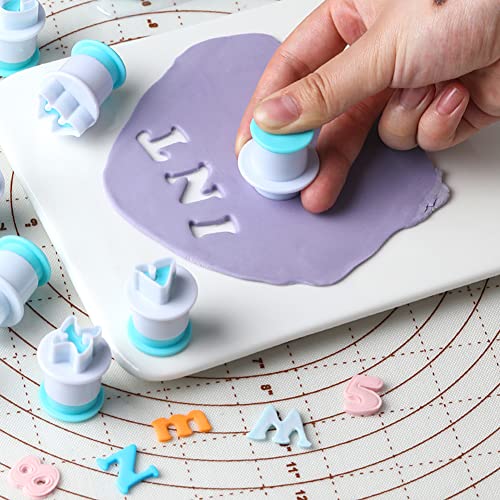 3 set fondant alphabet letter cutters and number set cake biscuit mold