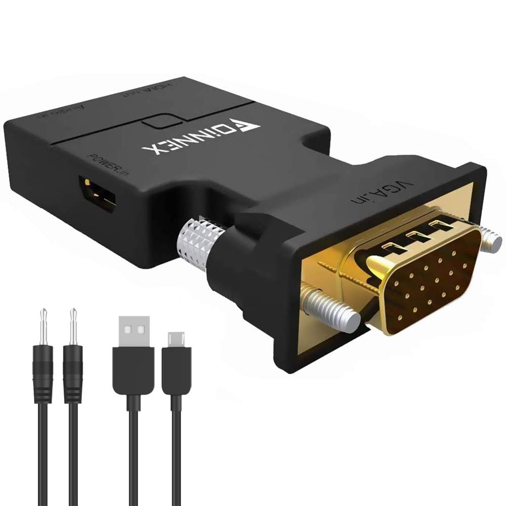 VGA to HDMI Adapter Converter with Audio 1080P, (PC VGA Output Source
