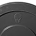 Titan Fitness Single 35 LB Black Economy Olympic Bumper Plate, Rubber with Steel Insert