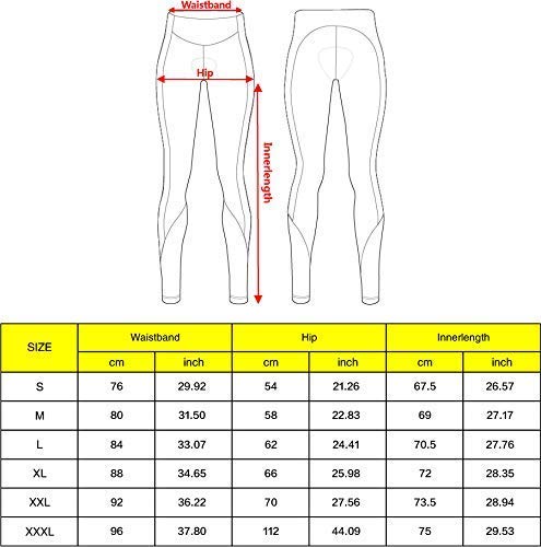 image for beroy Women 3D Padded Cycling Pants with Adjust Drawstring,Ladies Comp