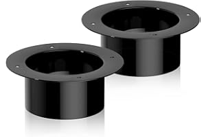Hon&Guan 3 Inch Duct Connector, Plastic Duct Flange Vent Systems 3 Flange for Heating Cooling Ventilation Vent System-2PCS.