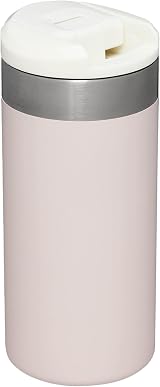 STANLEY Aerolight Transit 0.35L Travel Mug Rose Quartz 4h Hot 6h Cold view 9