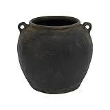 Artissance Vintage Charcoal Gray Ceramic Pottery