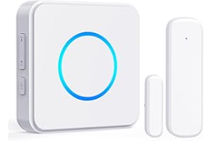 SECRUI Doorbell Chime, Plug and Play Window Alarm Sensor, 5 Adjustable Volumes, 32 Chimes 500FT Range for Business, Store, Ho