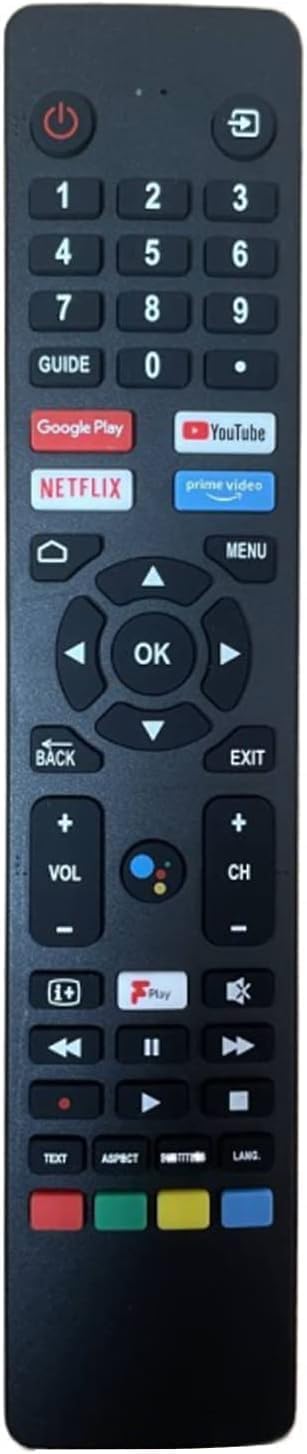 121AV Replacement RM-C3250 RMC3250 Remote Control Compatible with JVC Smart Voice with Netflix, Youtube, Prime and Google Play Buttons LT-32CA690,LT-32CA790,LT-40CA790 — image 1