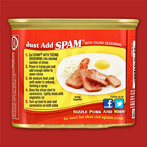 SPAM TOCINO SEASONING, 12 OUNCE CAN
