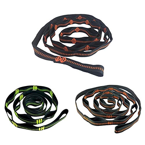 Gold Happy Outdoor Hammock Straps Special Tree tie Rope High Load-Bearing Nylon Webbing Rock Climbing Flat Belt Outdoor Tool