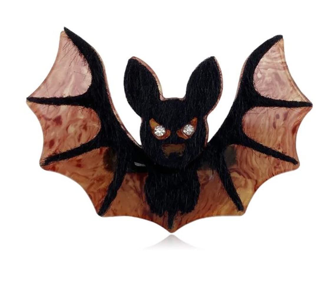 Handmade Safety Pins Custom Halloween bat Hedgehog Brooches Bag Lapel Pin Cartoon Animal Badge Jewelry Gift for Kids Friends