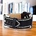 Apple Watch Band, 42mm Cowhide Genuine Leather iwatch Strap Replacement Band with Stainless Metal Clasp for Apple Watch Series 3 Series 2 Series 1 Sport and Edition Black