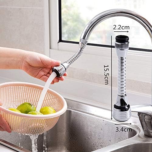 PERIWIN Faucet Extender, Adjustable Faucet Regulator Extender Spill Water Saving Tap Valve Filter Sprayer
