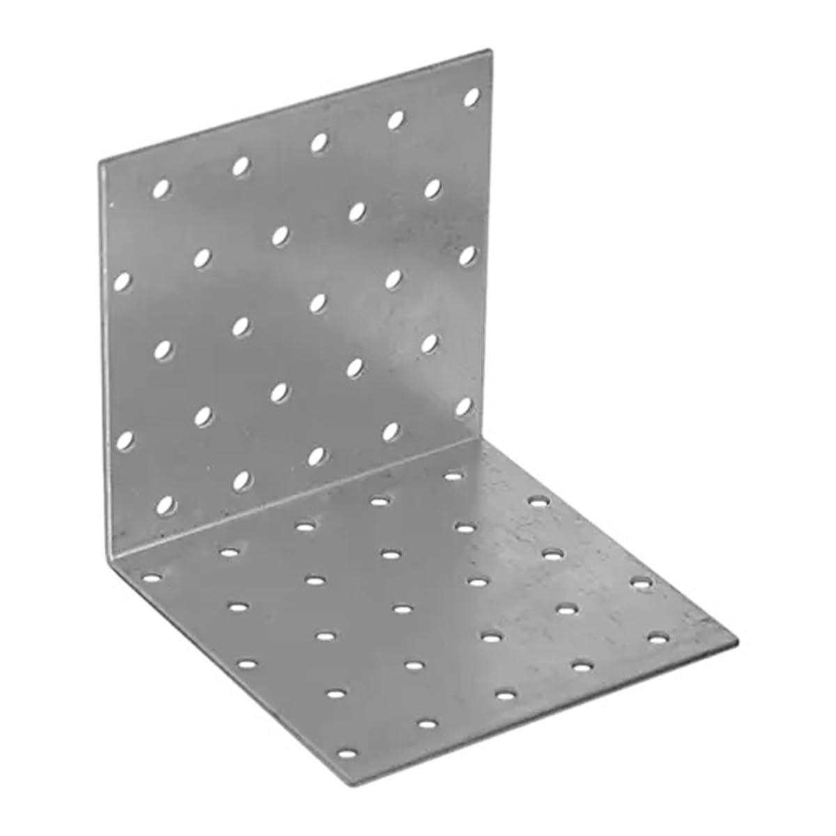 100mm x 100mm x 100mm Galvanised Perforated Angle Plate Bracket Connector for Wood 2mm Thick Steel Corner Bracket Metal L Plate Heavy Duty KM13 (Pack of 20) L07-08ABC