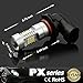 JDM ASTAR Bright White PX Chips 9006 LED Fog Light Bulbs with Projector