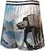 Star Wars Where Am I AT-AT Boxer Shorts for men (Medium), Blue