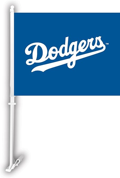 Amazon Com Mlb Los Angeles Dodgers Car Flag Sports Fan Automotive Flags Sports Outdoors