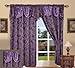 Elegance Linen® Beautiful Design Jacquard Curtain Panels 55