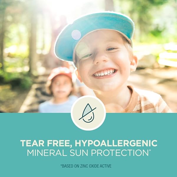 COPPERTONE PURE AND SIMPLE KIDS SUNSCREEN SPRAY SPF 50, ZINC OXIDE MINERAL , TEAR FREE, WATER RESISTANT, BROAD SPECTRUM , 5 OZ