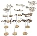 Fun Express Wood Cursive Table Numbers (Gold Set of 1-24) Wooden Calligraphy style for Wedding and Party Events