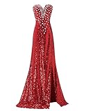 Kate Kasin Women Sequined Bridesmaid Dress Sleeveless Prom Banquet Evening Dresses Long KK199