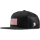 Branded Bills Old Glory PVC Flat Trucker, Snapback Closure, Lightweight, Comfortable Baseball Cap