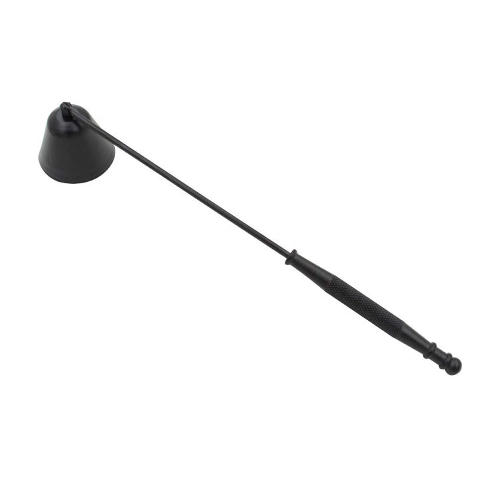 CHENGZI Candle Snuffer Stainless Steel Long Handle Candle Stopper Candle Tool Safely Extinguish Wick (BLACK)