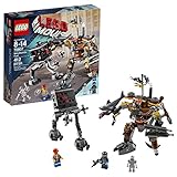 Lego Year 2014 The Lego Movie Series Battle Scene Set #70807 - METALBEARD'S DUEL with MetalBeard with Arm Cannons, Pirate Sword with Holster, Shark Arm Plus Micro Manager with Opening Hatch, Big Feet and Claws Plus 3 Minifigures: Skeletron, Robo SWAT and Frank the Foreman (Total Pieces: 412)