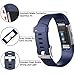 iGK for Fitbit Charge 2 Bands, Adjustable Replacement Bands with Metal Clasp for Fitbit Charge 2 Wristbands Classic Edition Navy Small