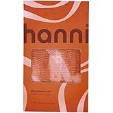 HANNI Extra-Long Shower Scarf, Japanese-Inspired Exfoliating Body Scrubber, Loofah-Like Wash Cloth for Dead Skin Removal