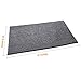 Vdomus Soft Microfiber Shag Bath Rug, Extra Absorbent Comfortable, Anti-Slip,Machine-Washable Large Bathroom Mat (Grey 47'' X 26'')