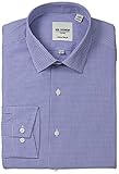 Ben Sherman Men's Slim Fit Gingham Dress Shirt, Blue, 17