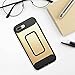 YOUMAKER Case for iPhone 8 Plus & iPhone 7 Plus, Full Body with Built-in Screen Protector Heavy Duty Protection Shockproof Slim Fit Cover for Apple iPhone 8 Plus 5.5 Inch - Gold/Black
