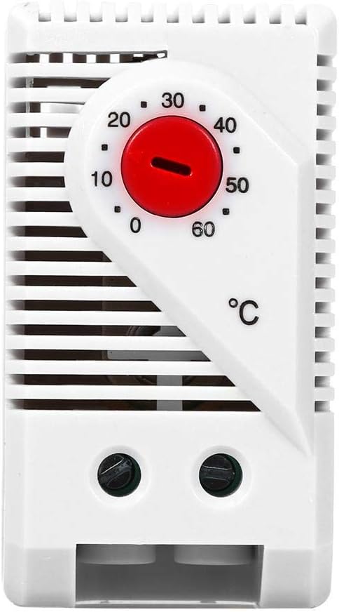 110V-250V Mechanical Thermostat Switch 0-60℃ Adjustable Compact Normally Electric Temperature Controller(1.8 x 1.7 x 1.3inch)(KTO011) - Image 3