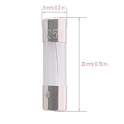 XFFCSEC 5 Amp Fuse 125V Mini Glass Fuses for