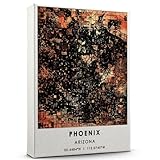 Phoenix Map Poster, Arizona Map Art Poster, Map