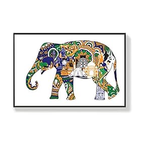 for Living Room Bedroom Cute Animals Framed for