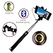 Raycaster portable Selfie Stick No Battery Strong design Best Pocket Sized Ultra Portable Cable Monopod ( Gold, small ) Сompatible with iPhone, Android All SmartPhones and GoPro.