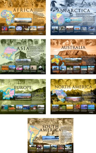 Seven Continents Poster Set with Activity Packet