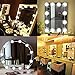 Hollywood Style LED Vanity Mirror Lights Kit, Guckmall 12 LED 17.6ft 7000K Dimmable Daylight White Flexible LED Light Strip with Dimmer for Makeup Vanity Table Set in Dressing Room Mirror Not Included