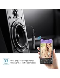 fsacai Bluetooth 4.1 receptor, Bluetooth portátil adaptador Kit de coche, adaptador de Audio de manos libres & Wireless, Kits de coche para el hogar sistema de audio estéreo de coche
