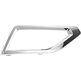 Hihaha Fog Light Grill Front Lower Bumper Fog Light Cover Inserts No.3CN853666BAV3 for VW Atlas 2018-2020 Silver Tone ABS 1 Pc Front Right Car