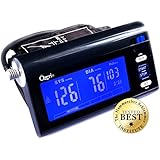 Ozeri CardioTech BP3T Upper Arm Blood Pressure Monitor With Intelligent Hypertension Detection, Black