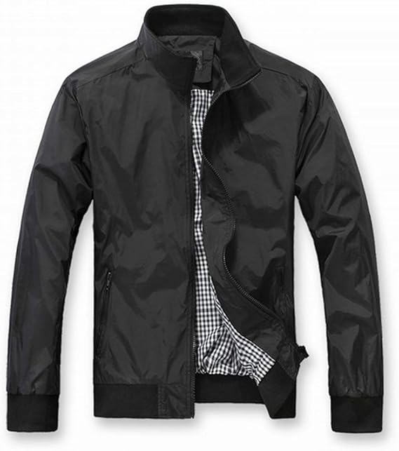 VANVENE Mens Casual Bomber Jacket and Coats Business Zipper Waterproof