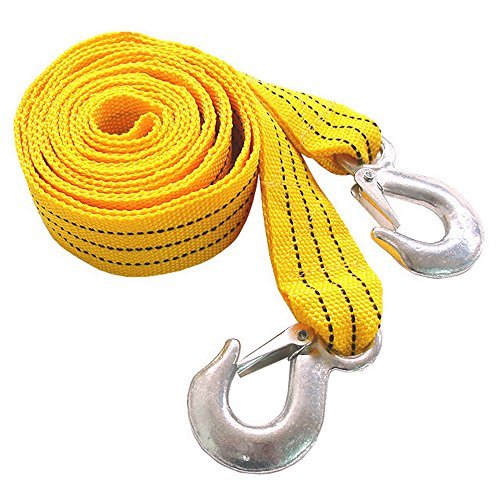 2 Inch X 10 Ft. Tow Strap Rope Hooks 6,000lb Towing Recovery, Heavy Duty