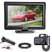 Aokur 4.3inch HD License Plate Screws Car backup Camera, No Screws Needed Easy Install IP68 Waterproof 120°Wide Angle, Wired Review Reverse Camera For Trucks/Trailers/ Bus/Pickup/Camper Parking