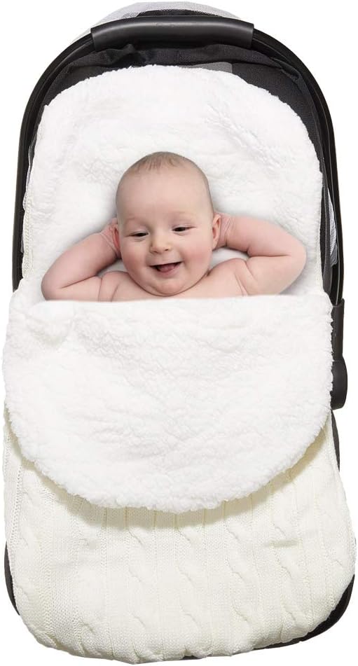 ICOSY Baby Swaddle Blanket Fleece Unisex Baby Wrap Soft Newborn Knit Receiving Blanket